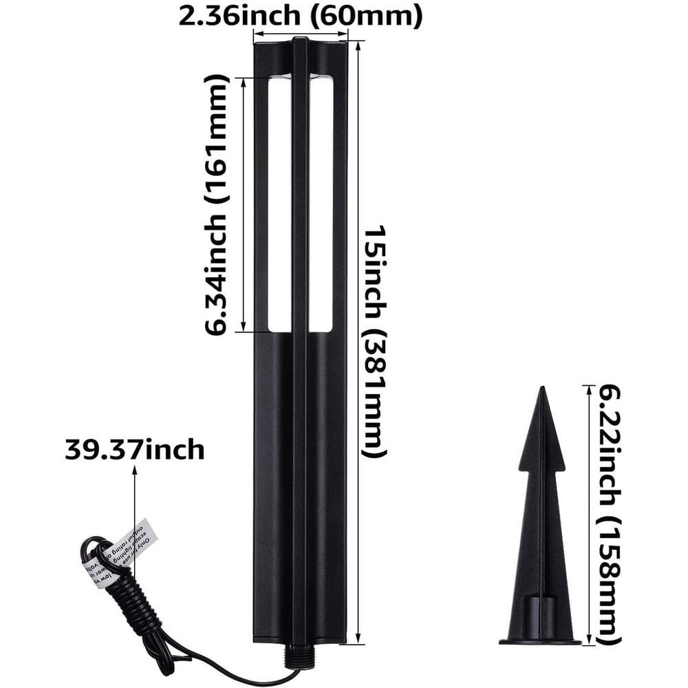 ALP53 10-Pack Low Voltage Pathway Lights Package Cast Aluminum, 3W 12V AC/DC LED Walkway Lighting - Sun Bright Lighting