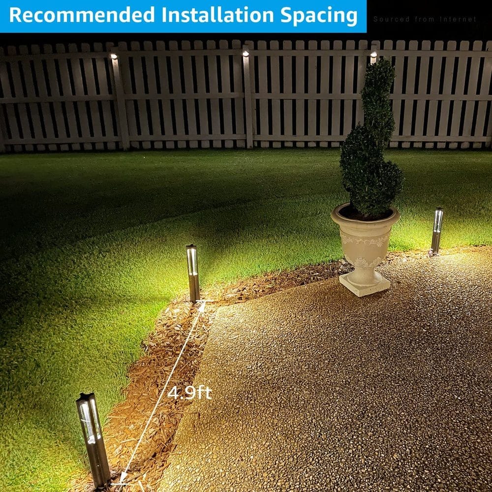 ALP53 10-Pack Low Voltage Pathway Lights Package Cast Aluminum, 3W 12V AC/DC LED Walkway Lighting - Sun Bright Lighting