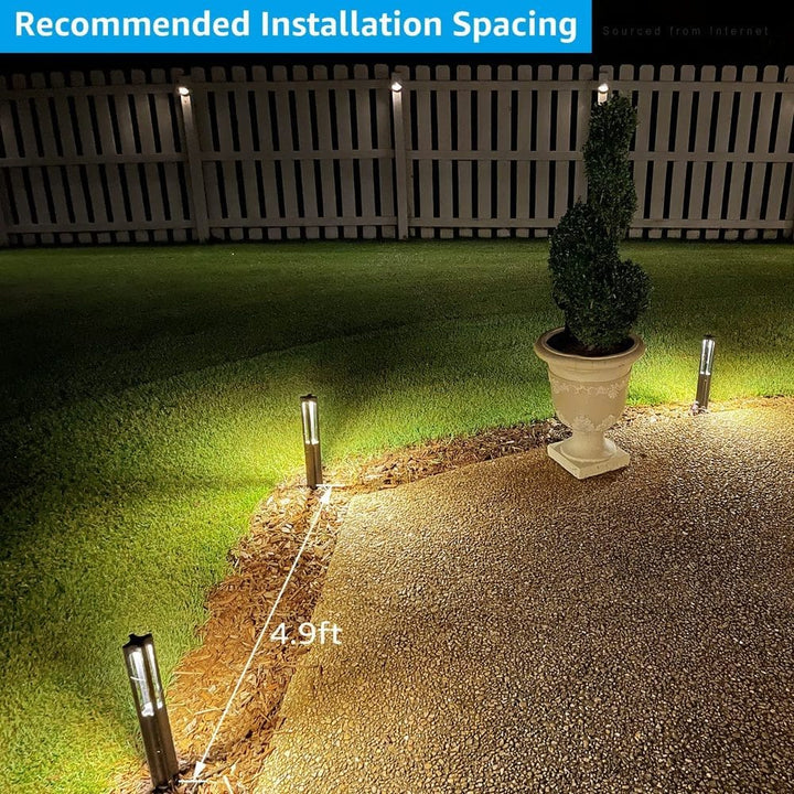 ALP53 6-Pack Low Voltage Pathway Lights Package Cast Aluminum, 3W 12V AC/DC LED Walkway Lighting - Sun Bright Lighting