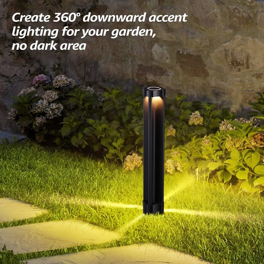 ALP14 12-Pack 4W LED 12V Low Voltage Pathway Lighting Package, AC/DC Landscape Driveway Lights - Sun Bright Lighting