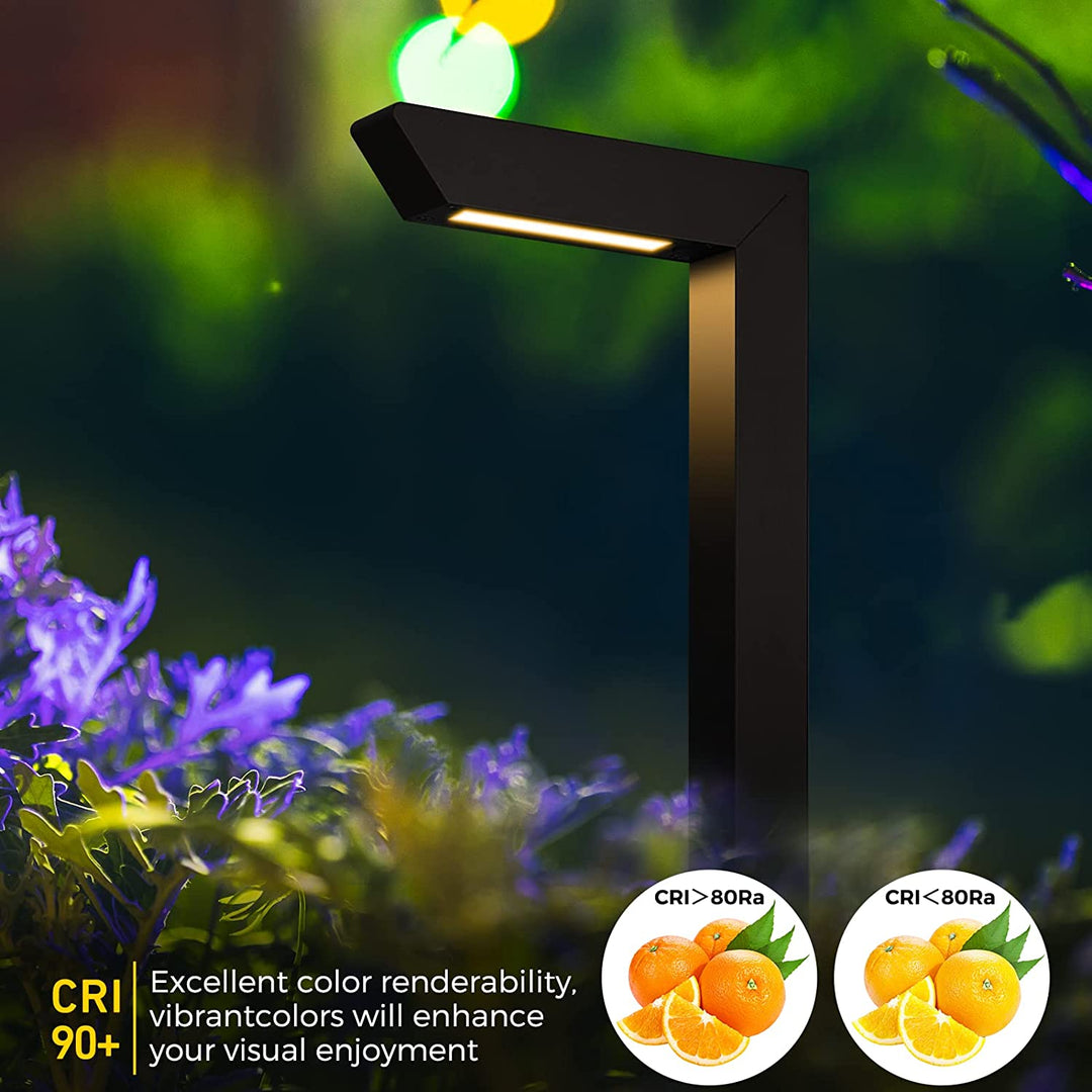 ALPCC07 6-Pack 5W 3CCT LED Landscape Pathway Light Package, 12V Low Voltage Modern Path Lights