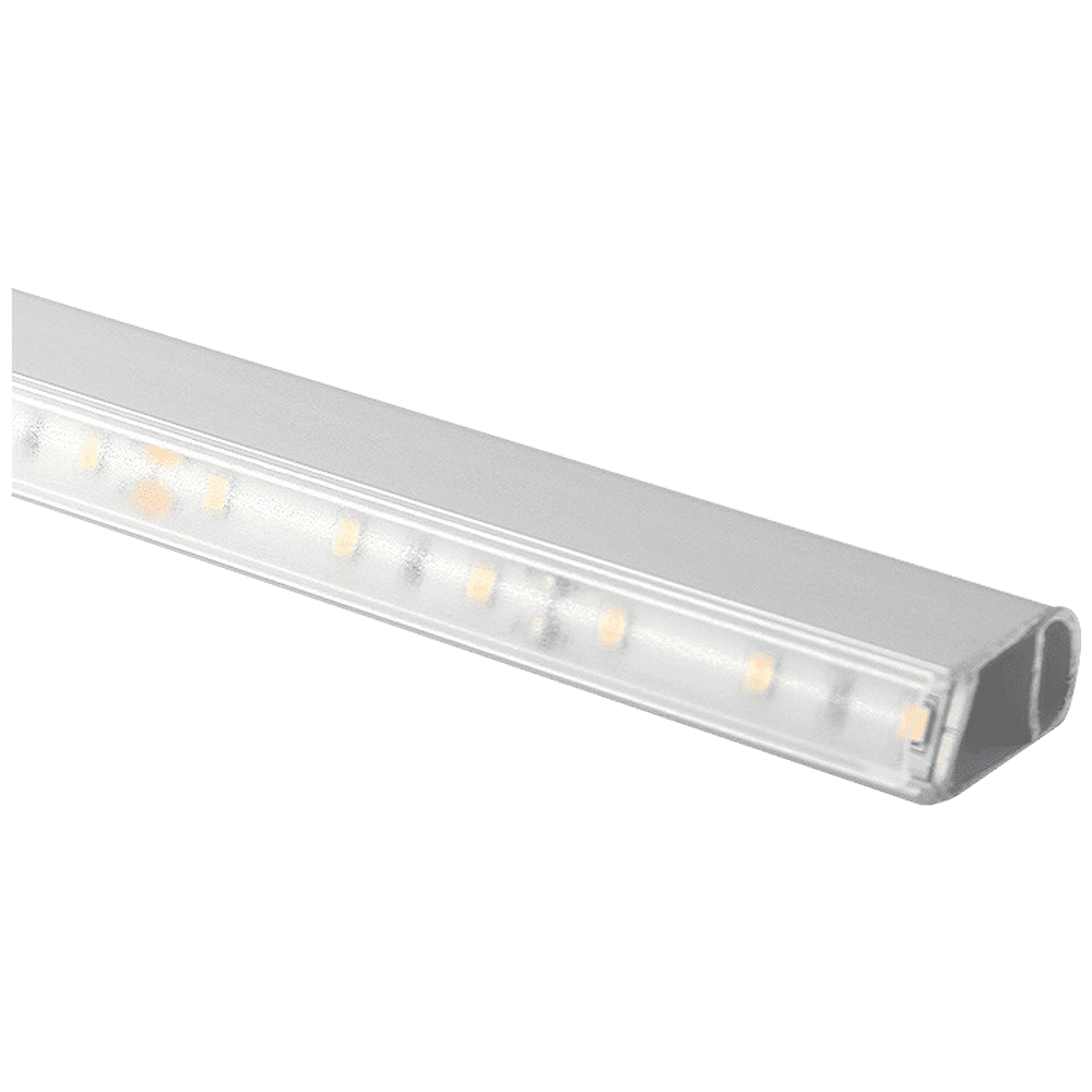 Riel para colgar armario de aluminio ovalado para tiras de luces LED