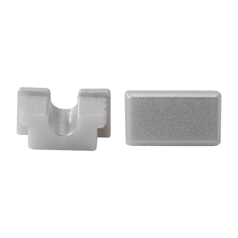 EC44 Rectangular Shaped Plastic End Caps Aluminum Channel Rail Led.