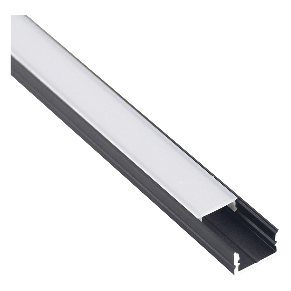 LED ATOMANT Pack 4x Perfil de Aluminio, 1 metro para Tira LED con Tapa  Translucida, Tapones de los Extremos y clips de montaje Incluidos, Canaleta  LED