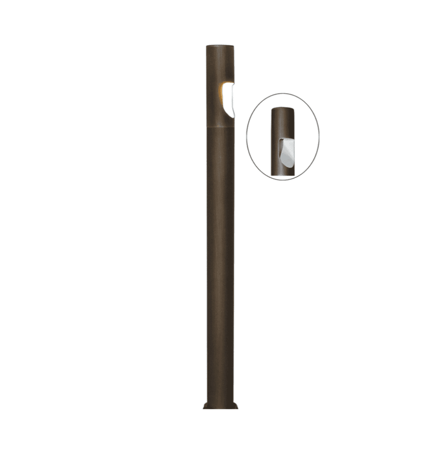 Baton Cast Solid Brass Path Light Landscape Lighting - Lumiere Lighting