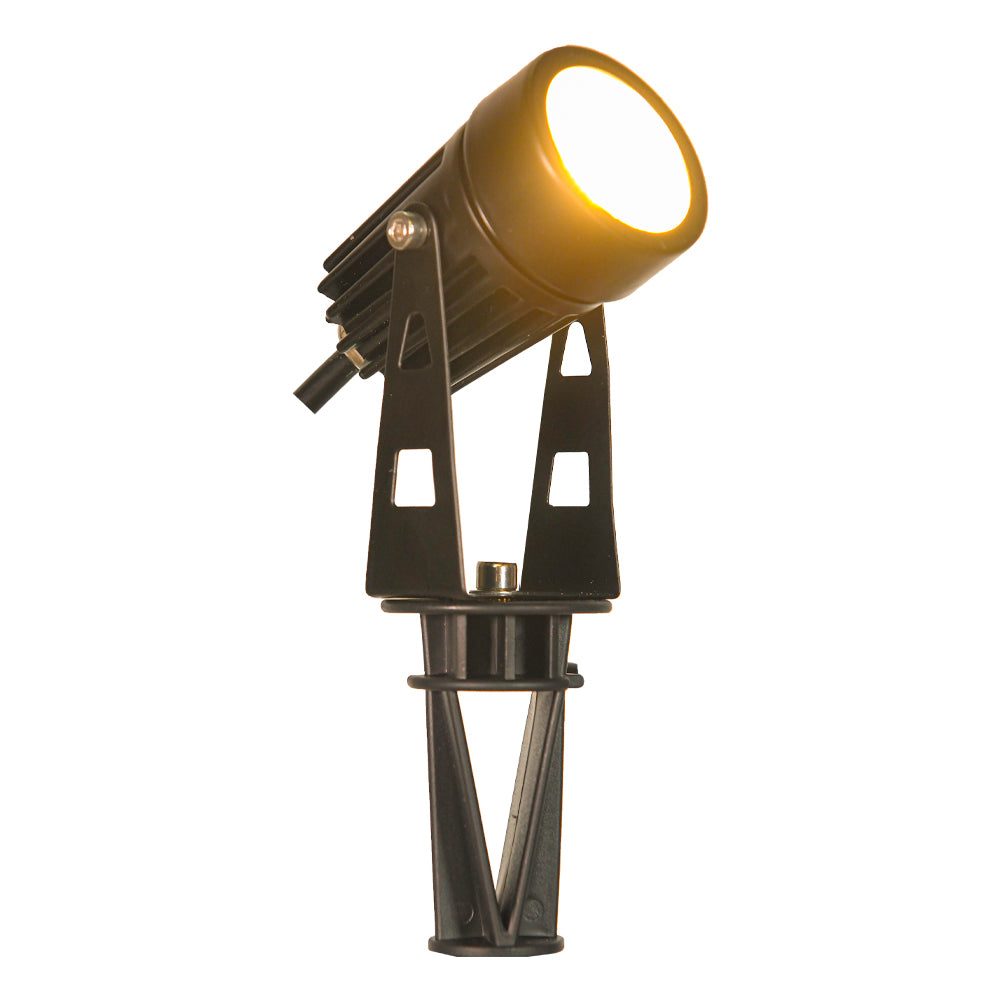 Outdoor Landscape Lighting LED 12V Low Voltage CD43 Cast Aluminum Spotlight | 5W 3000K Warm White Integrated LED 12V Low Voltage Landscape Light