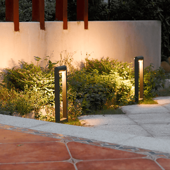 CD56 8W Low Voltage LED Rectangular Adjustable Bollard Landscape Pathway Lighting.