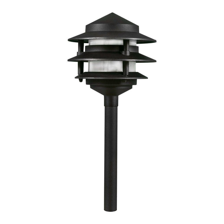 CDPA52 3W 12V AC/DC Aluminum Low Voltage Landscape Lighting 3 Tier Pagoda Path Light - Kings Outdoor Lighting