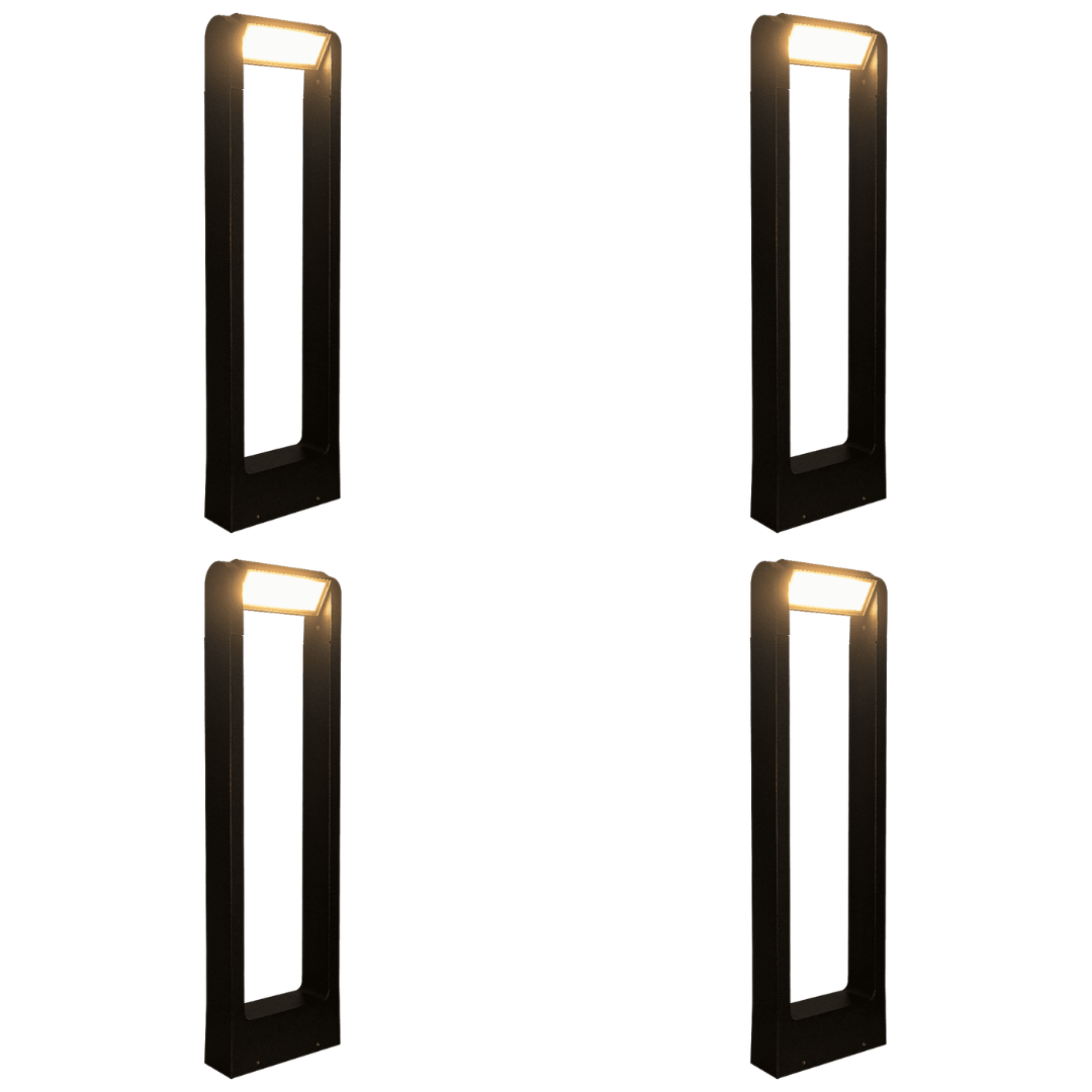 CDPA56 4x/8x/12x Package 8W Low Voltage LED Rectangular Adjustable Bollard Landscape Pathway Lighting