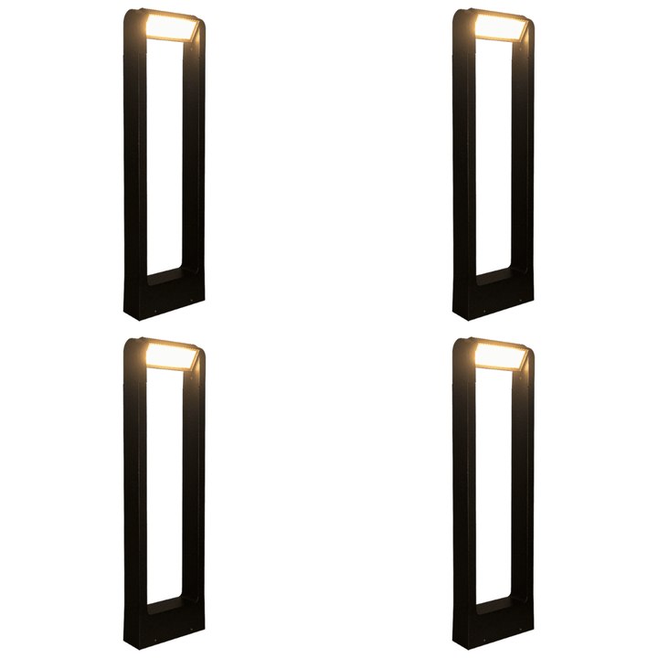 CDPA56 4x/8x/12x Package 8W Low Voltage LED Rectangular Adjustable Bollard Landscape Pathway Lighting