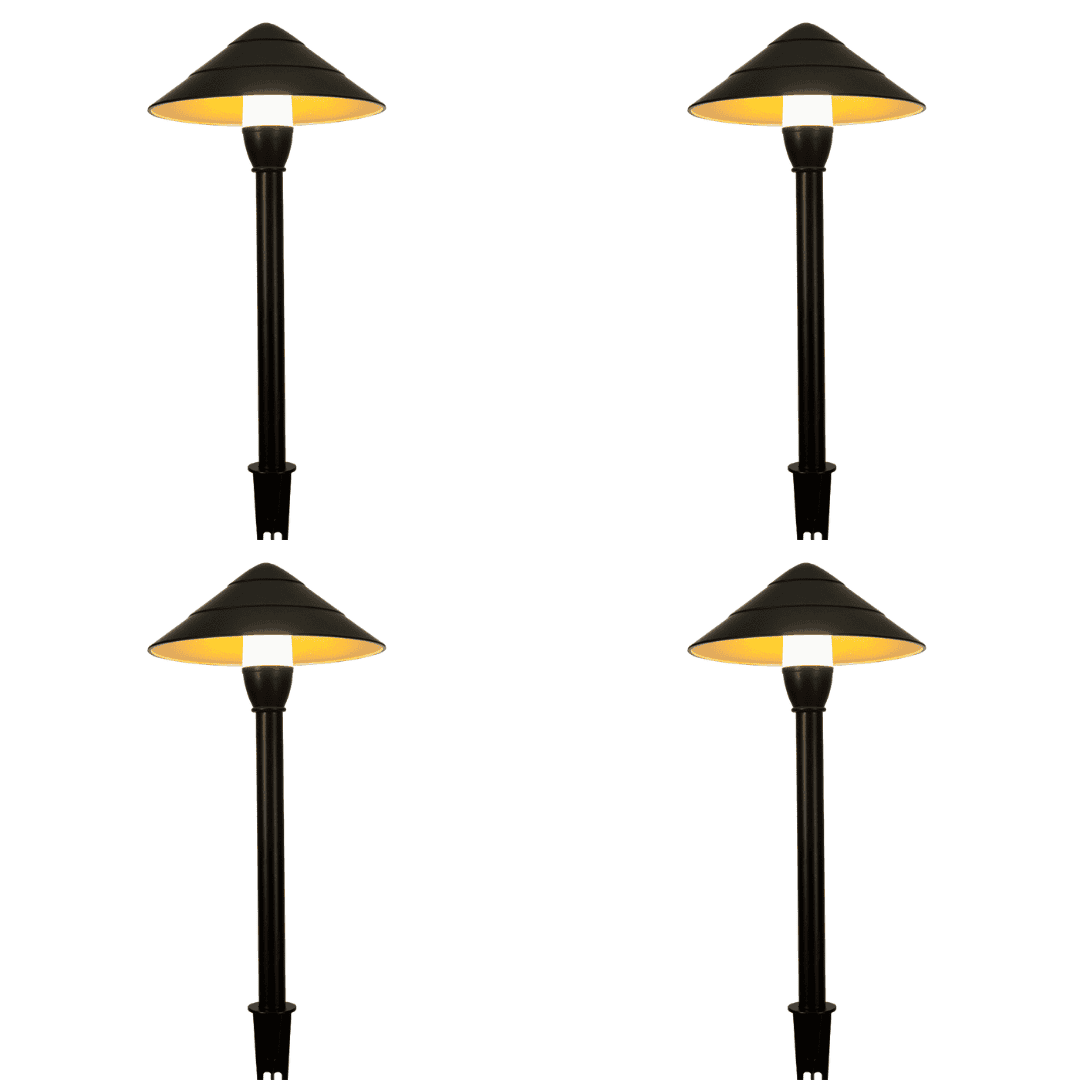 CDPA65 4x/8x/12x Package 3000K Warm White Integrated LED 3W 12V Beaded Swivel Hat LED Low Voltage Path Light