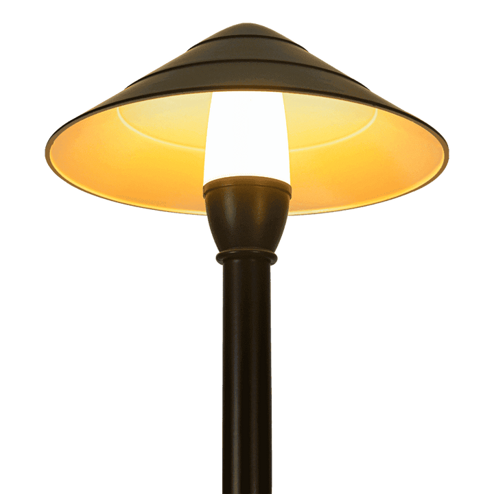 CDPA65 3W 12V Mushroom LED Path Light Beaded Swivel Hat Landscape Fixture - Kings Outdoor Lighting