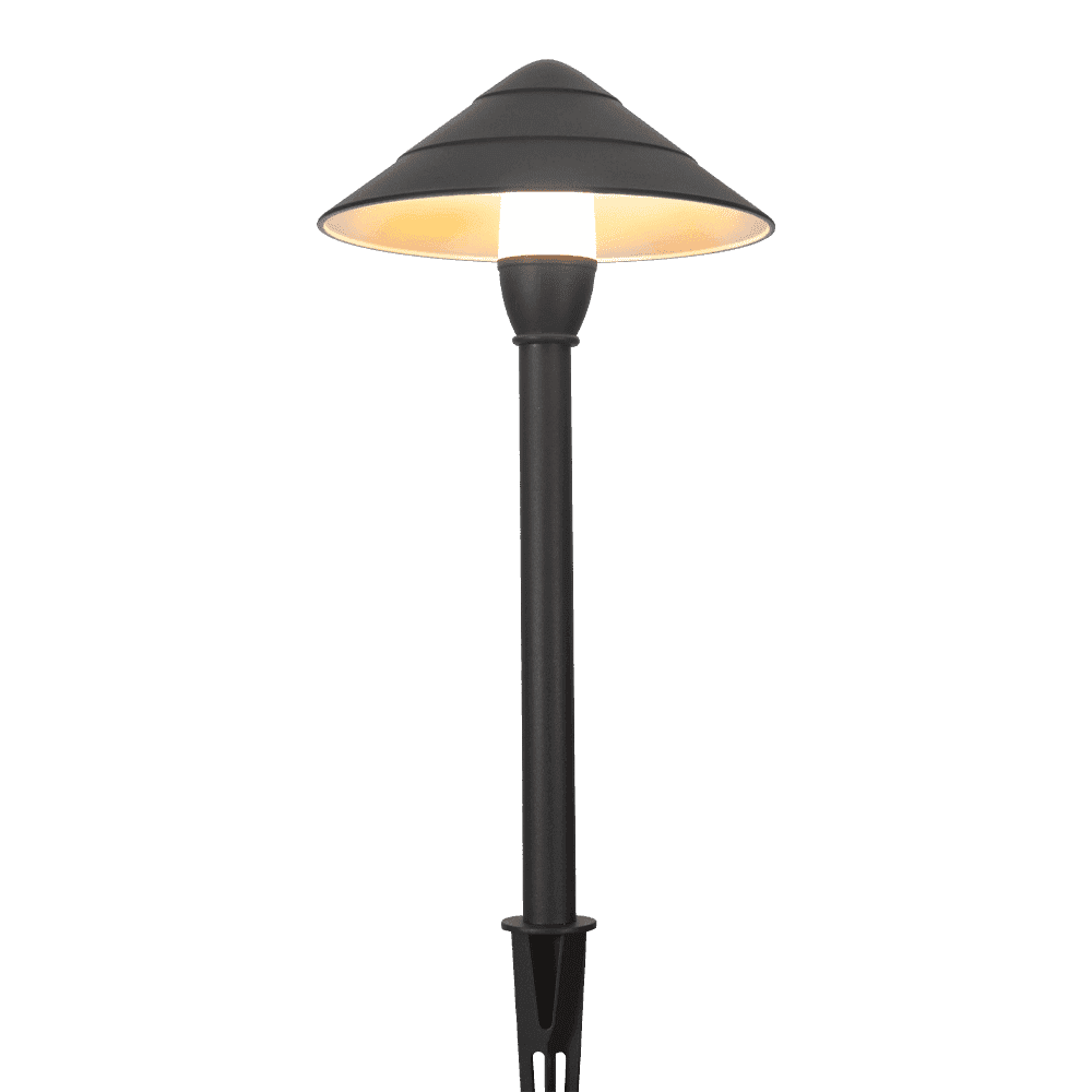 CDPA65 3W 12V Mushroom LED Path Light Beaded Swivel Hat Landscape Fixture - Kings Outdoor Lighting