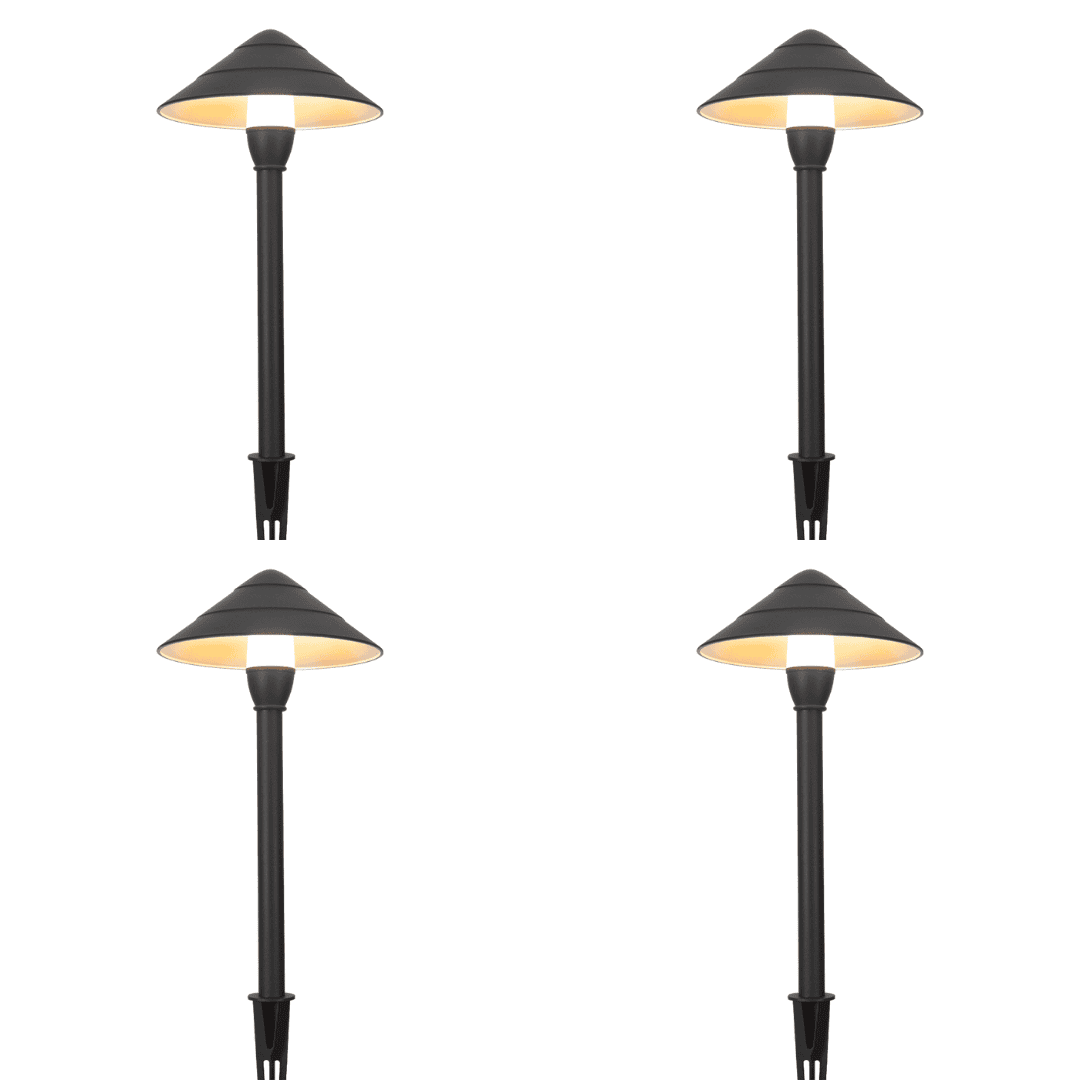 CDPA65 4x/8x/12x Package 3000K Warm White Integrated LED 3W 12V Beaded Swivel Hat LED Low Voltage Path Light
