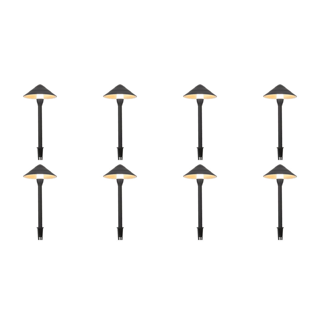 CDPA65 4x/8x/12x Package 3W 12V Beaded Swivel Hat LED Low Voltage Path Light