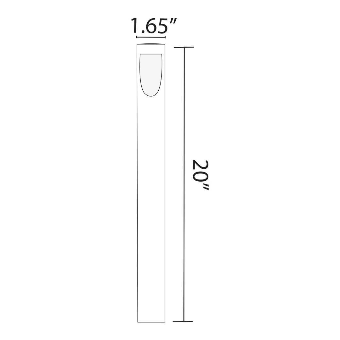 CDPA67 4x/8x/12x Package 3W LED Uni Directional Slit Cylinder Bollard Path Light Low Voltage Outdoor Landscape Lighting