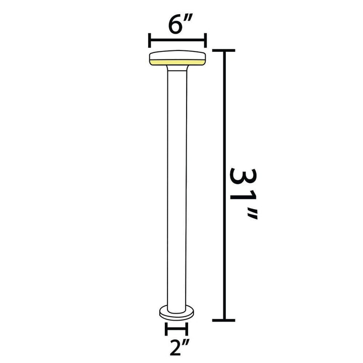 CDPS72 7W Stainless Steel Bollard Pathway Lighting LED Circle Top Modern Low Voltage - Kings Outdoor Lighting