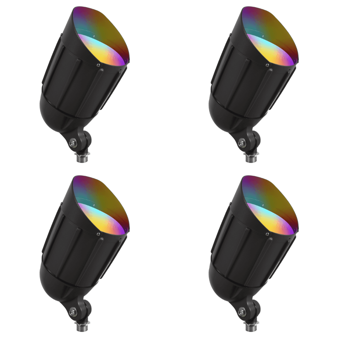 CDR12 4x/8x/12x Package 12W Smart Bluetooth RGBW Narrow Beam Directional Outdoor Landscape Spotlight