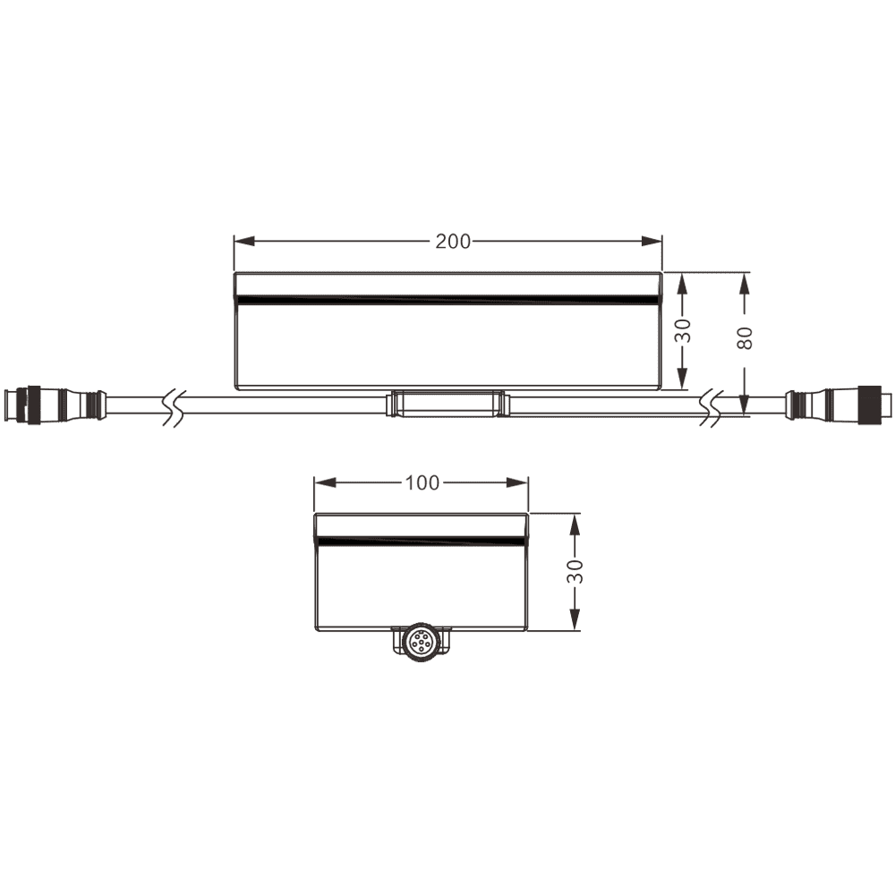 CRG31 Low Voltage In Ground RGBW or WW LED Brick Paver Light Rectangle IP67 Waterproof.