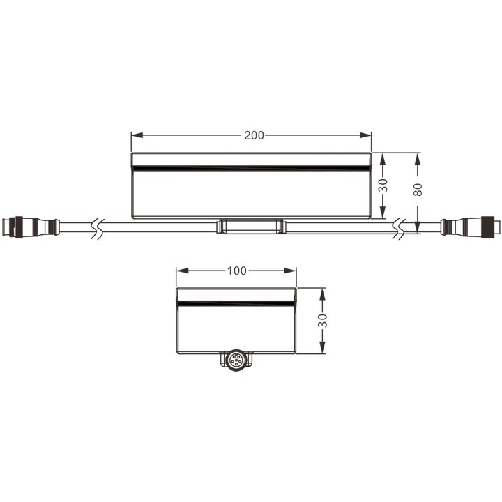 CRG31 Low Voltage In Ground RGBW or WW LED Brick Paver Light Rectangle IP67 Waterproof.