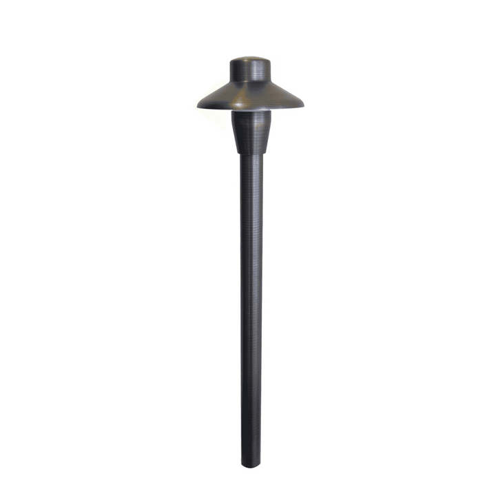Capuchon Solid Cast Brass Path & Area Light Natural Bronze Low Voltage Outdoor Lighting
