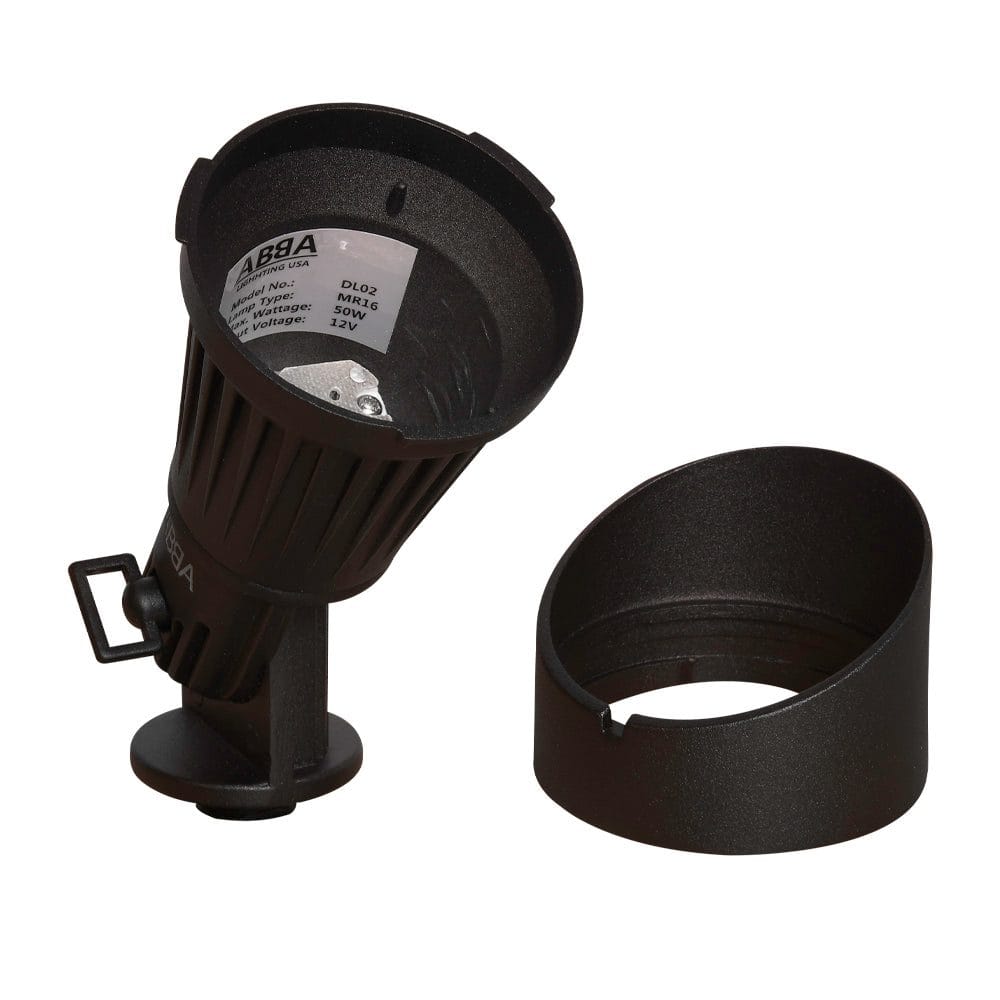 DL02 Cast Aluminum Spot Light | Lamp Ready Low Voltage Landscape Light - Sun Bright Lighting