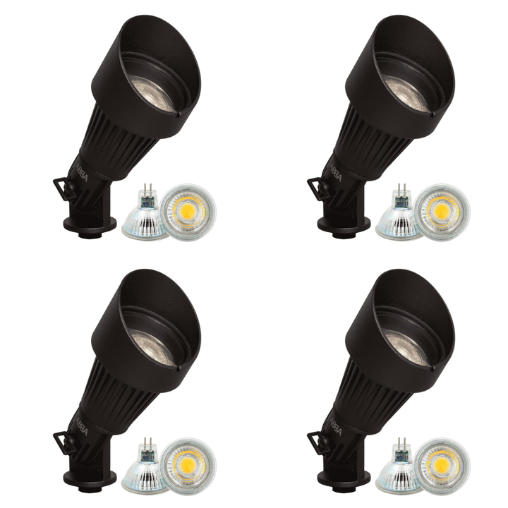 DL02 4x/8x/12x Package Low Voltage Waterproof LED Outdoor Spotlight Directional Monopoint Lighting 5W 3000K
