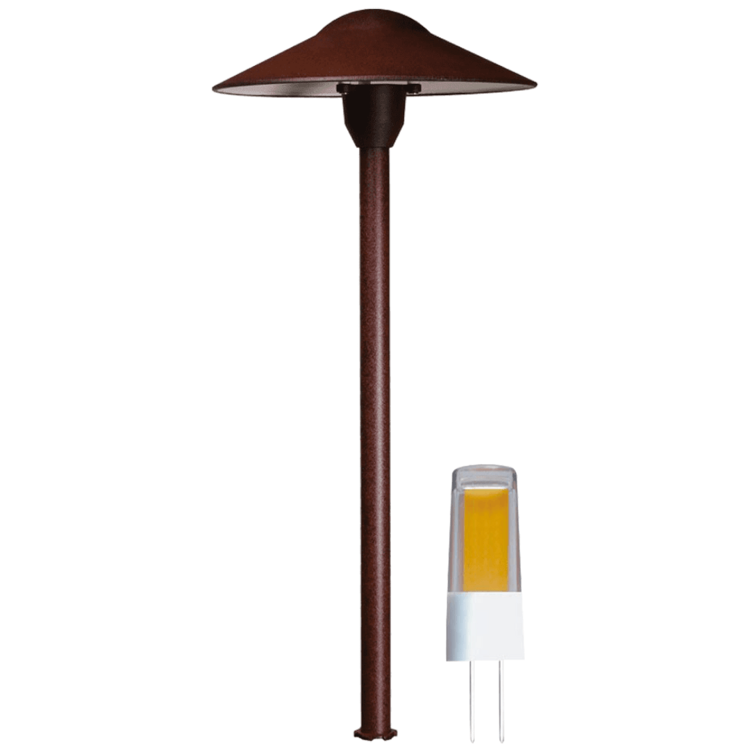 DL03 4x/8x/12x Package 12V AC/DC Aluminum Low Voltage Landscape Lighting Mushroom Path Light 3W 3000K Bulb
