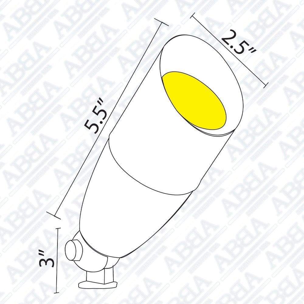 DL05 Cast Aluminum Spot Light | Lamp Ready Low Voltage Landscape Light - Sun Bright Lighting