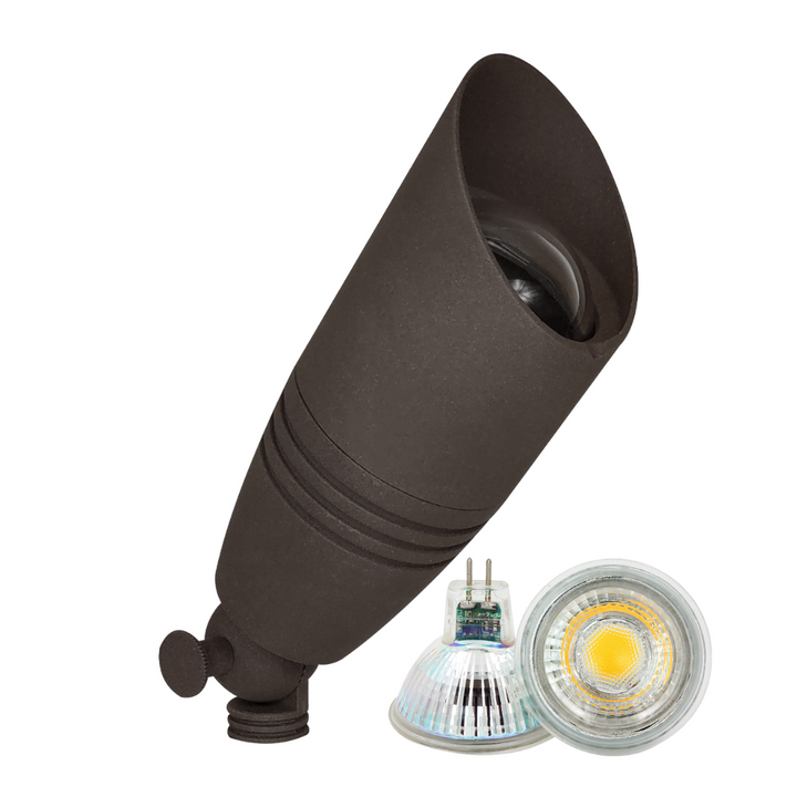 DL06 4x/8x/12x Package Low Voltage LED Smooth Bullet Directional Outdoor Spotlight 5W 3000K