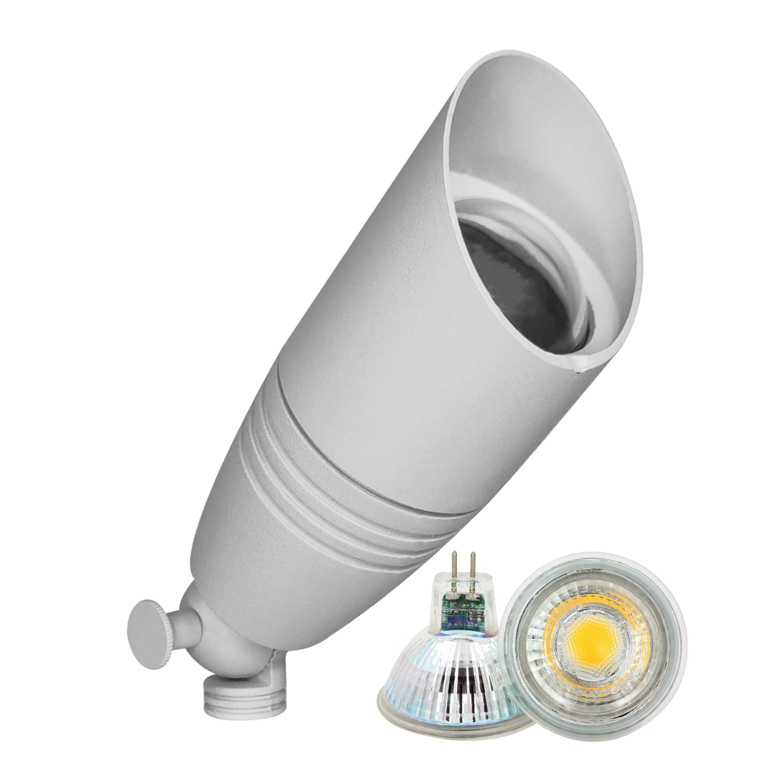 DL06 4x/8x/12x Package Low Voltage LED Smooth Bullet Directional Outdoor Spotlight 5W 3000K