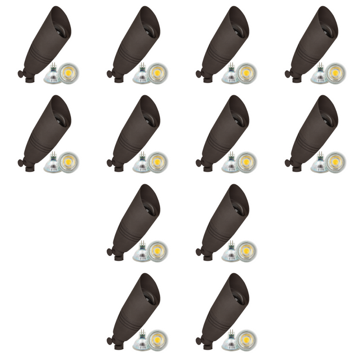 DL06 4x/8x/12x Package Low Voltage LED Smooth Bullet Directional Outdoor Spotlight 5W 3000K