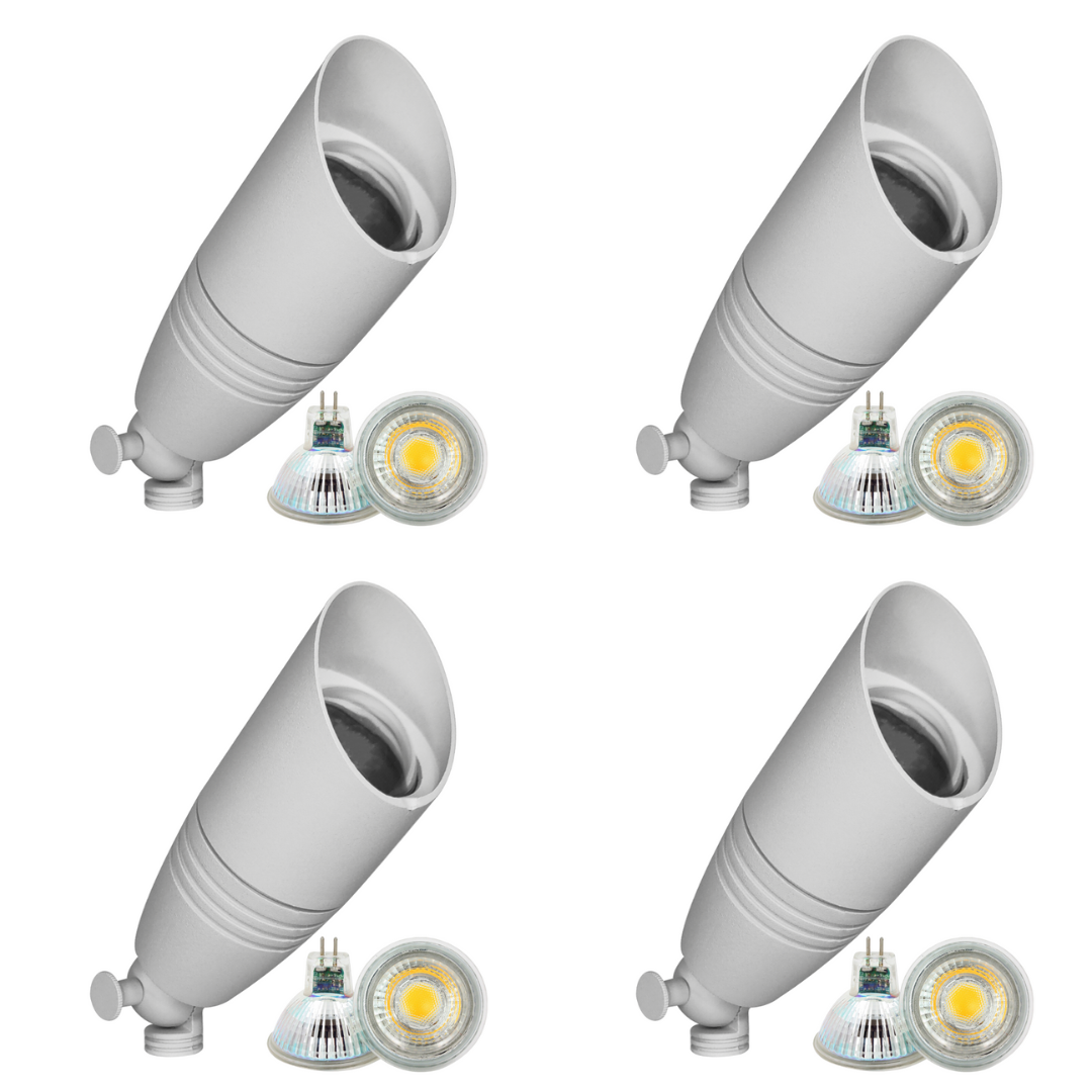 DL06 4x/8x/12x Package Low Voltage LED Smooth Bullet Directional Outdoor Spotlight 5W 3000K