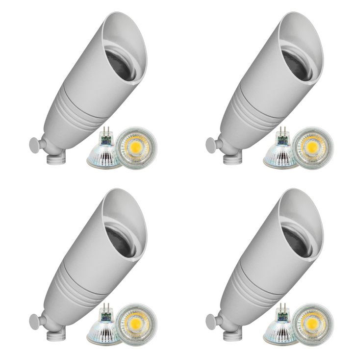 DL06 4x/8x/12x Package Low Voltage LED Smooth Bullet Directional Outdoor Spotlight 5W 3000K