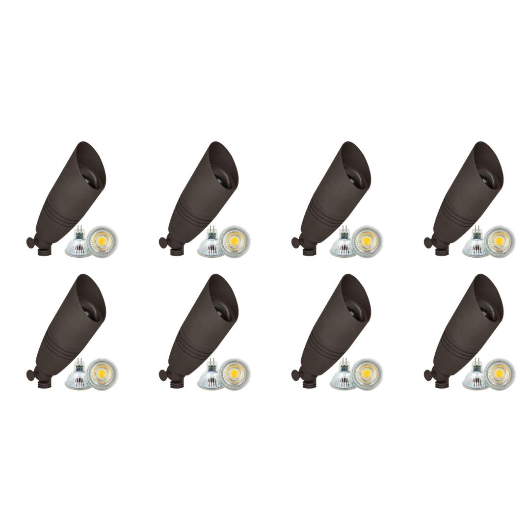 DL06 4x/8x/12x Package Low Voltage LED Smooth Bullet Directional Outdoor Spotlight 5W 3000K