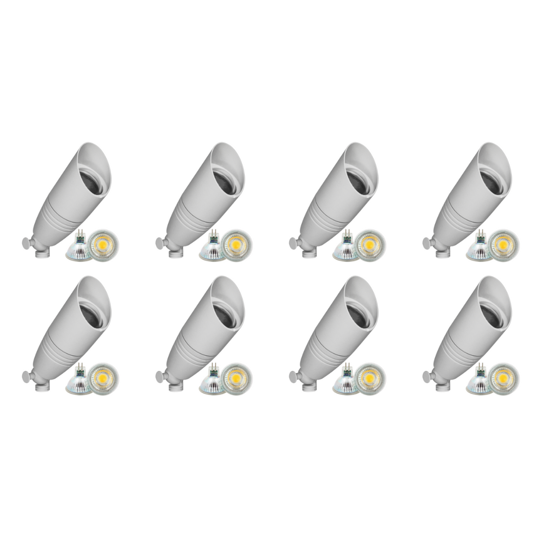 DL06 4x/8x/12x Package Low Voltage LED Smooth Bullet Directional Outdoor Spotlight 5W 3000K