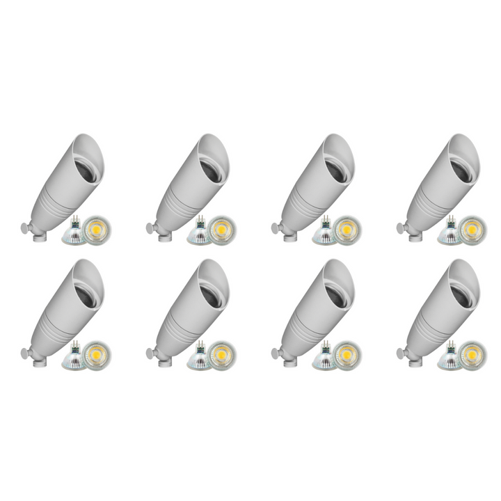 DL06 4x/8x/12x Package Low Voltage LED Smooth Bullet Directional Outdoor Spotlight 5W 3000K