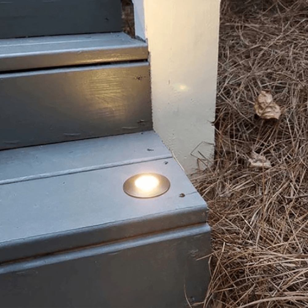 DMB52 1.5W Low Voltage LED Landscape In-ground Brass Waterproof Well Lights Fixture.