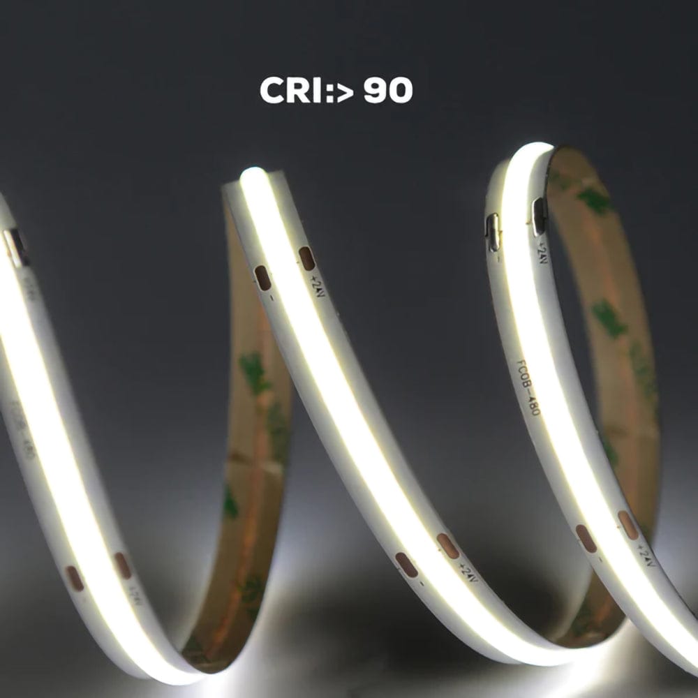 SLD07 Dotless Linear LED Tunable CCT (2700K-6500K) COB Strip Lights Low Voltage DC24V Tape Light