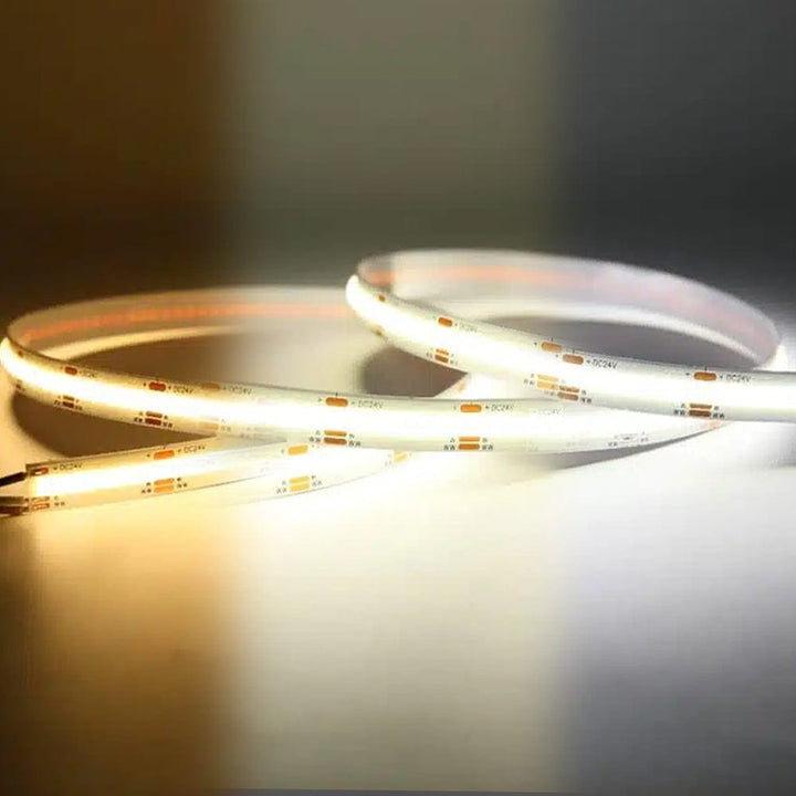 SLD07 Dotless Linear LED Tunable CCT (2700K-6500K) 4.5W/ft COB Strip Lights Low Voltage 10mm DC24V Tape Light