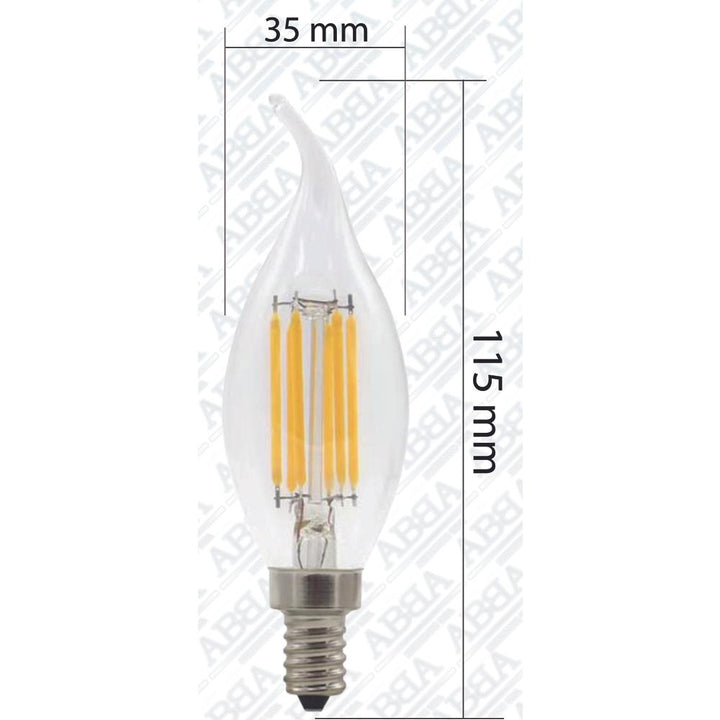 E12 3W LED Filament Candelabra Bulbs Dimmable Energy Saving Waterproof Light.