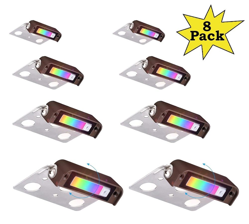 ELA04 8-Pack Inch 1W RGB LED Retaining Wall Lights, Hardscape Color – Sun  Bright Lighting