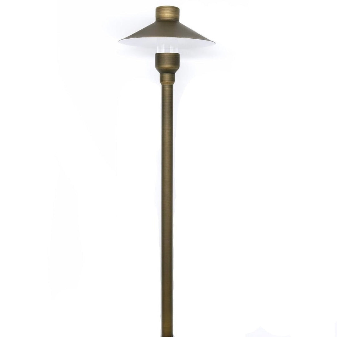 Tulay BH 18" Antique Brass Path Light Low Voltage Landscape Lighting