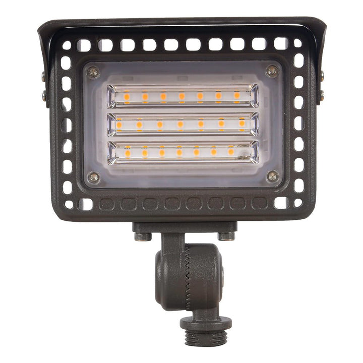 FLA12 Cast Aluminum Flood Light | 12W Integrated LED Low Voltage Landscape Light - Sun Bright Lighting