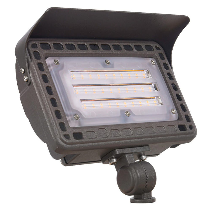 FLA40 Cast Aluminum Flood Light | 40W Integrated LED Low Voltage Landscape Light - Sun Bright Lighting