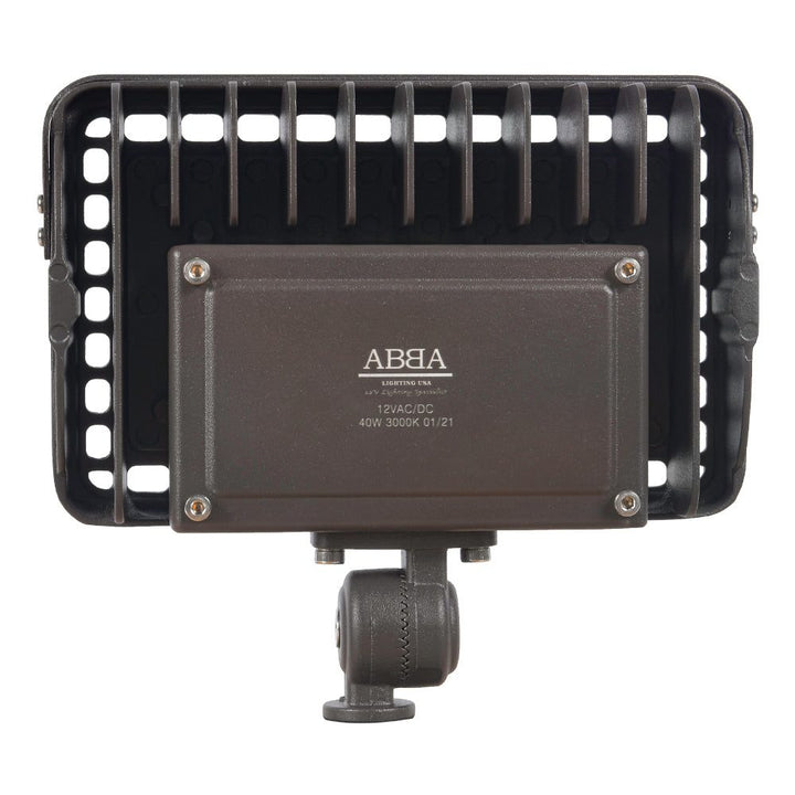 FLA40 Cast Aluminum Flood Light | 40W Integrated LED Low Voltage Landscape Light - Sun Bright Lighting