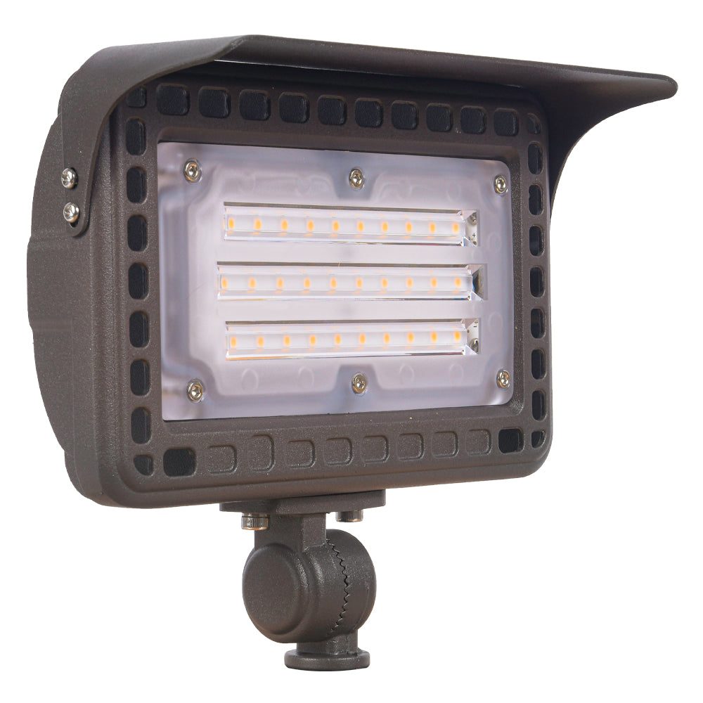 FLA40 Cast Aluminum Flood Light | 40W Integrated LED Low Voltage Landscape Light - Sun Bright Lighting