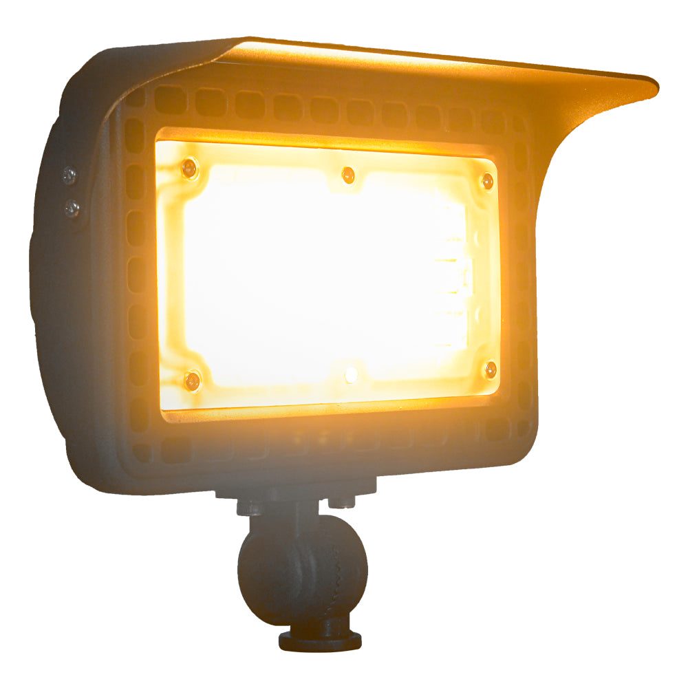 Orbit LED Outdoor landscape lighting bronze flood light, 12watt, warm  white, Low Voltage, Aluminum LFL13-12WW-T-12V