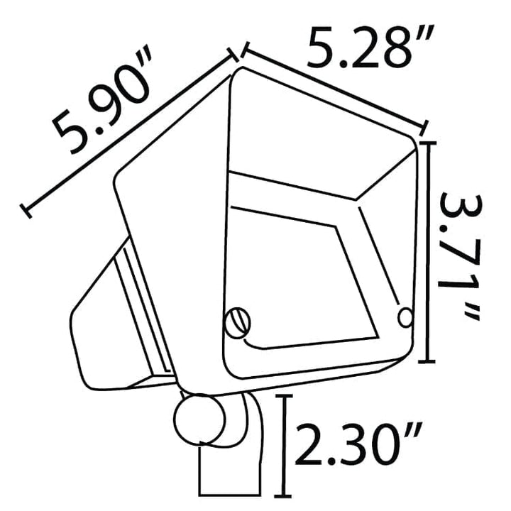 FPBCC05 4x/8x/12x Package Cast Brass 3CCT Adjustable 3W-10W Rectangular Built-In LED Flood Light Low Voltage Fixture