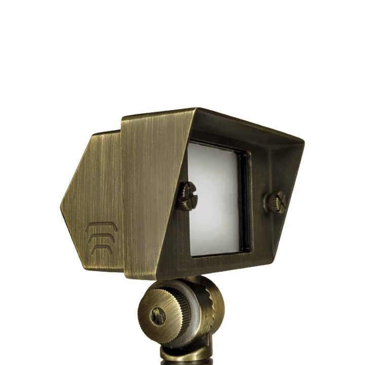 FPBCC04 Cast Brass 3CCT Adjustable 2W-7W Rectangular Built-In LED Flood Light Low Voltage Fixture